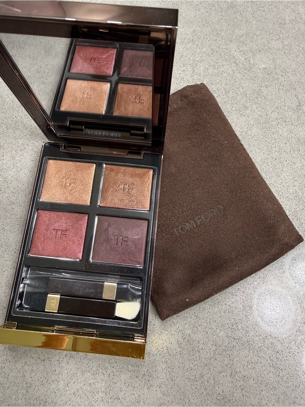 Tom Ford Eyeshadow Quad — Berry, Bronze & Warm Copper Tones